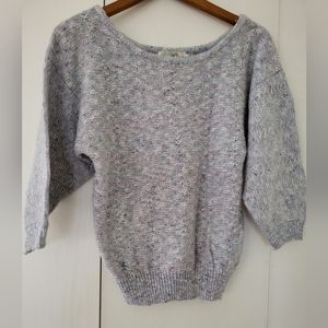 NWOT Wyndcliff Grey/Blue Popcorn Sweater Sz L